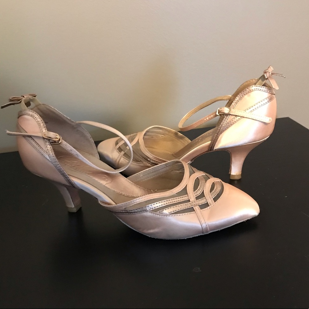 Champagne Pink Latin Dance Shoe